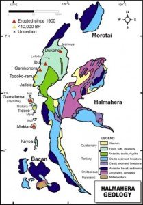 dukono Volcano map dukono Volcano map