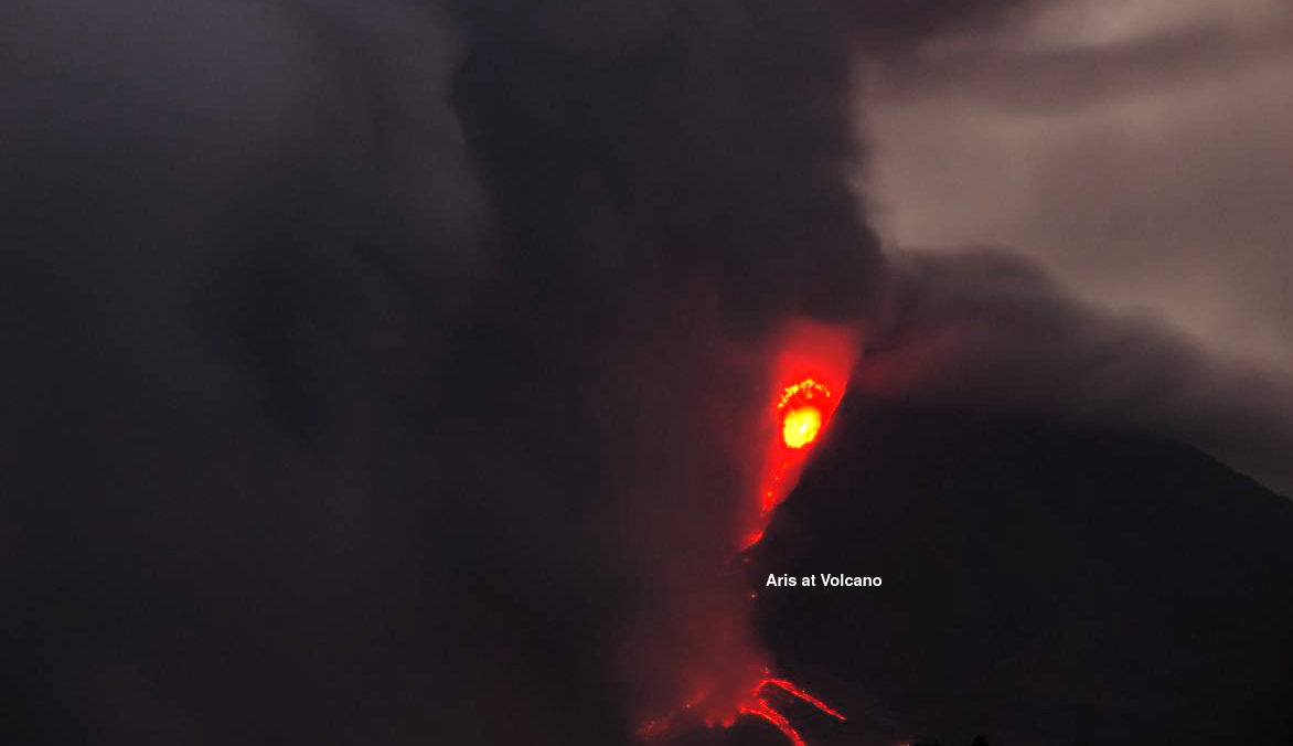 Mount Sinabung, North Sumatera Indonesia, during Jan 14 to Jan 18 active lava dome too quickly growing and always fault and made Pyroclastic Flows. Evacuate about 17.000 people, Mount sinabung last eruption on 2010 with explosive eruption  and wake up again at September 2013