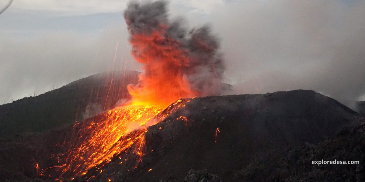 Mount Ibu (Indonesian: Gunung Ibu) is a stratovolcano located at the northwest of Halmahera Island.